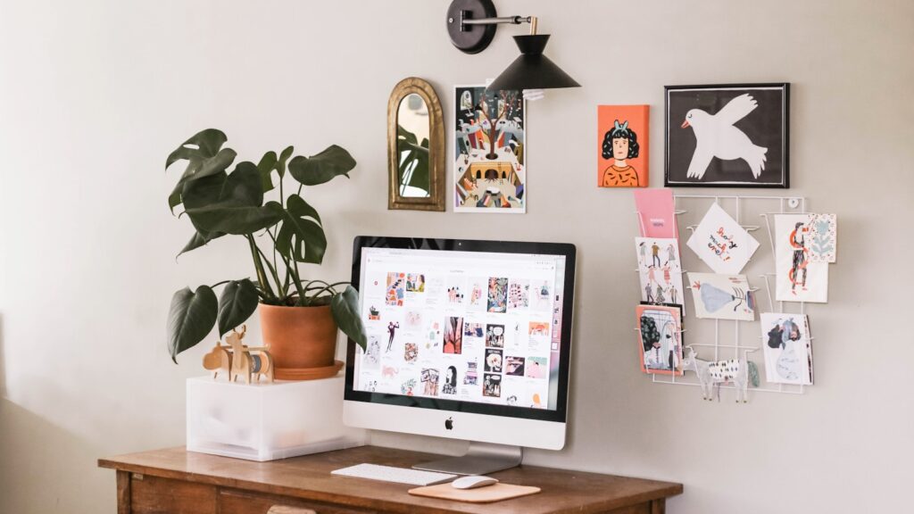 Desk accessories for a productive home office setup