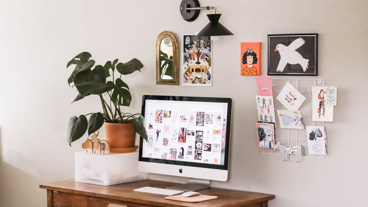 Desk accessories for a productive home office setup
